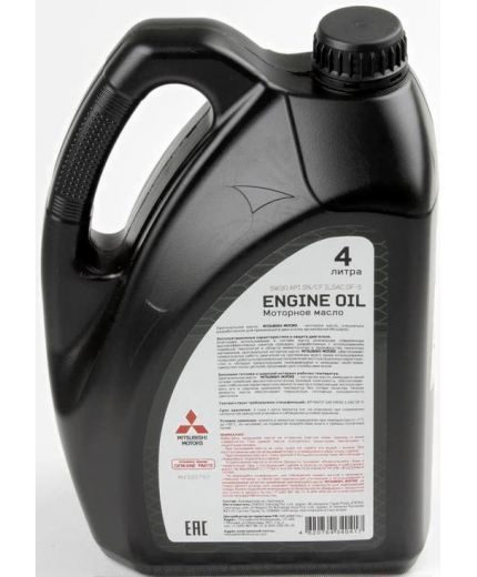 Моторное масло MITSUBISHI Engine Oil SN/CF 5W-30 4л Фото 4