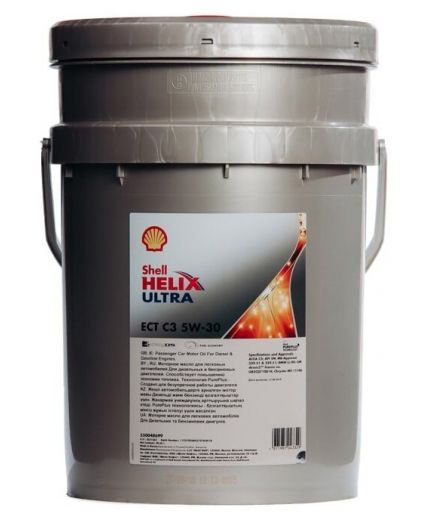 Моторное масло SHELL Helix Ultra ECT C3 5W-30 20л Фото 3