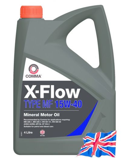 Моторное масло COMMA X-FLOW TYPE MF 15W-40 4л Фото 2