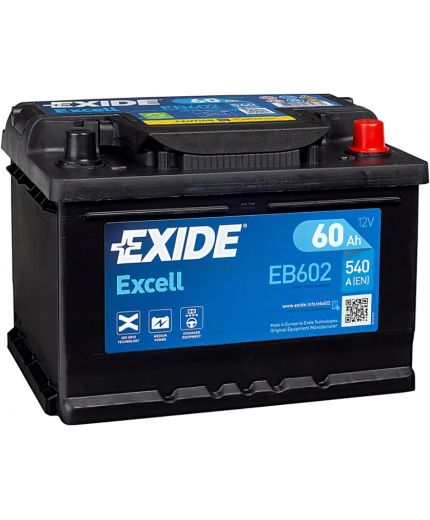 EXIDE Аккумулятор Excell EB602 540А (60 А/ч) Фото 3