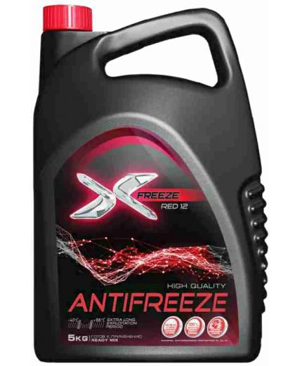 Антифриз X-FREEZE RED красный -40°С 5кг 4,4л Фото 4