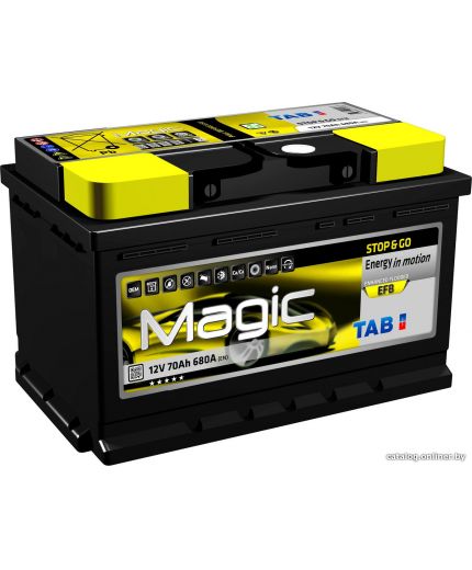 TAB Аккумулятор Stop&Go EFB 70 R 680A Фото 3