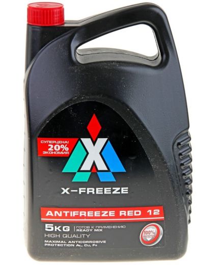 Антифриз X-FREEZE RED красный -40°С 5кг 4,4л Фото 3
