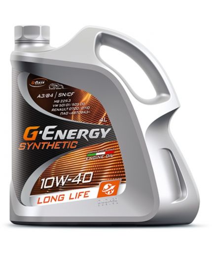 Моторное масло G-ENERGY Synthetic Long Life 10W-40 4л