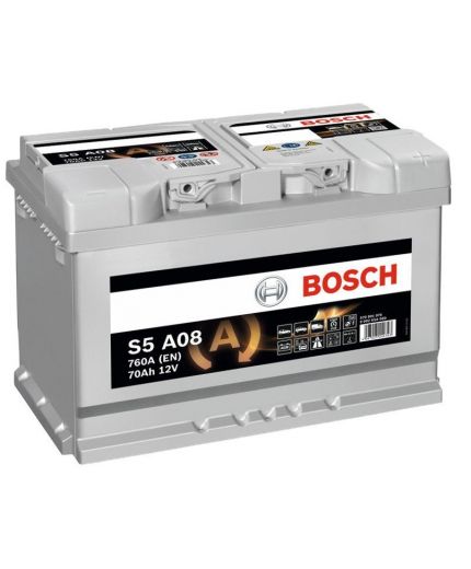 BOSCH Аккумулятор 0 092 S5A 19.5/17.9 (70 А/ч) 760A Фото 3