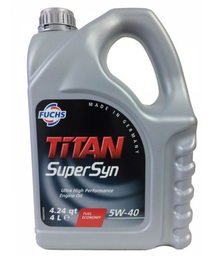 Моторное масло FUCHS Масло TITAN Supersyn 5W-40 4л Фото 3