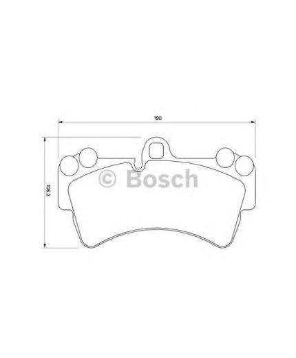 BOSCH Колодки дисковые передние