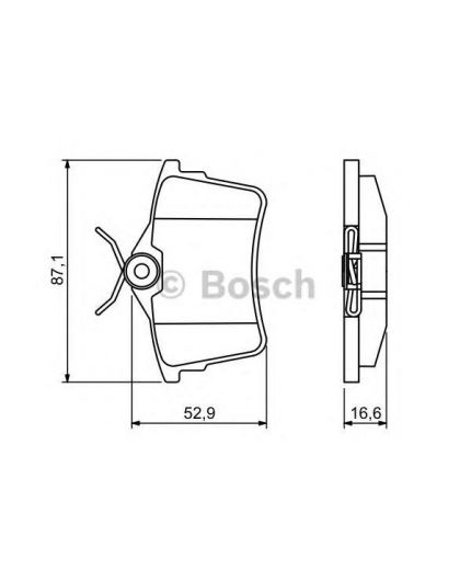 BOSCH Колодки дисковые задние