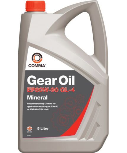 Трансмиссионное масло COMMA GEAR OIL GL-4 80W-90 5л