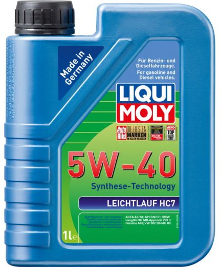 Моторное масло LIQUI MOLY Leichtlauf HC7 5W-40 1л