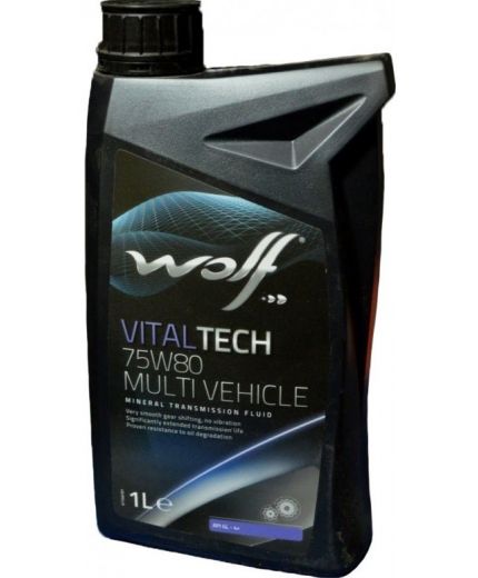 Трансмиссионное масло WOLF VitalTech 75W-80 Multi Vehicle 1 л