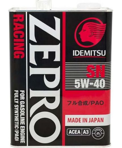 Моторное масло IDEMITSU ZEPRO RACING SN 5W-40 4л
