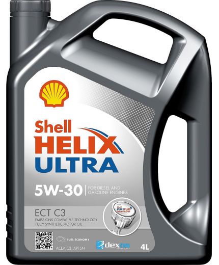 Моторное масло SHELL Helix Ultra ECT C3 5W-30 4л Фото 2