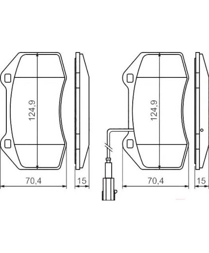 BOSCH Колодки дисковые