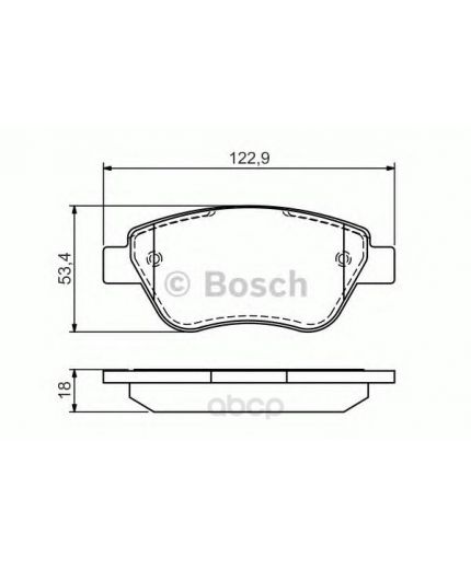 BOSCH Колодки дисковые