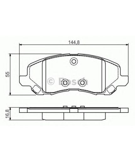 BOSCH Колодки дисковые