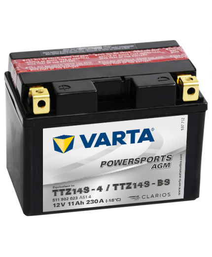 VARTA Powersport AGM 511 902 023 (11 А/ч) Фото 2