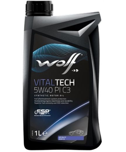 Моторное масло WOLF VitalTech 5W-40 PI C3 1л