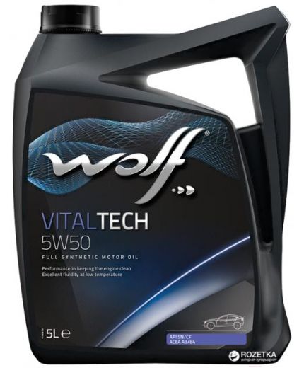 Моторное масло WOLF VitalTech 5W-50 5л