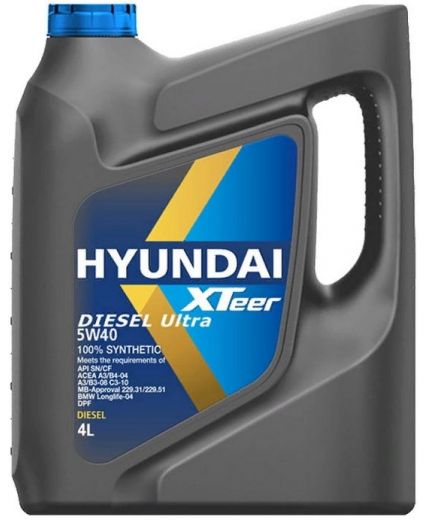 Моторное масло HYUNDAI XTeer Diesel Ultra 5W-40 4л