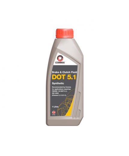 COMMA Тормозная жидкость DOT 5.1 Brake Fluid 1л
