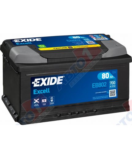 EXIDE Аккумулятор Excell EB802 700А (80 А/ч) Фото 10