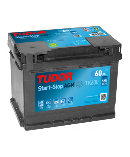 Tudor Аккумулятор Start-Stop AGM TK600 680А (60 А/ч) Фото 4