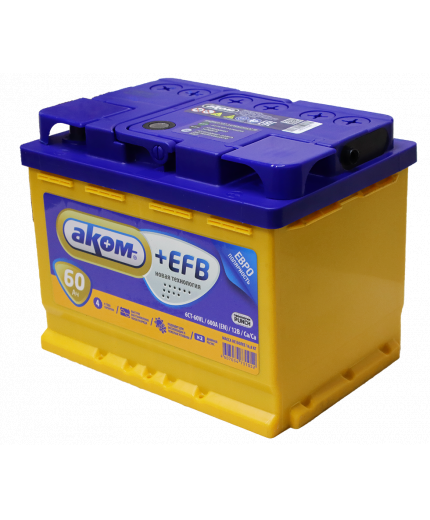 АКОМ 6СТ-60 Евро+EFB Фото 4