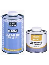 C496 Лак акриловый глянцевый 2K HS бесцветный с отвердителем стандартным H753 1,5л